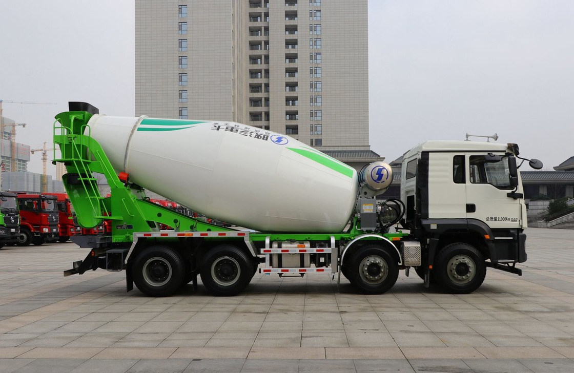 Betonmischer mit Lastwagen Shacman M3000 Modell 12 Räder 7.5 Kubik Tanker Einzelschläfer
