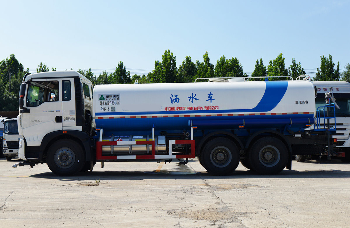 Wasserpanzer Truck Howo 6*4 Sinotruck 10 Räder LNG 260 PS Motor 14 Kubikpanzer LHD/RHD