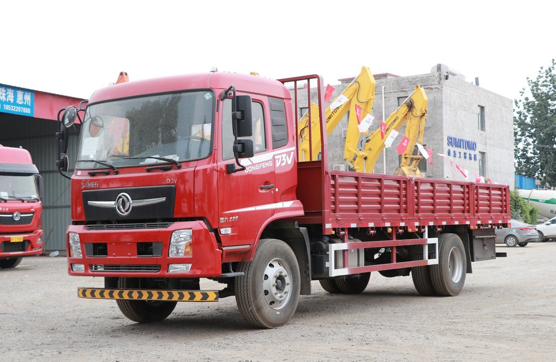 12 Tonnen Lastwagen China Marke Donfeng 4*2 Lastwagen Flat Truck Doppel-Hinterreifen Linkshandlenkung