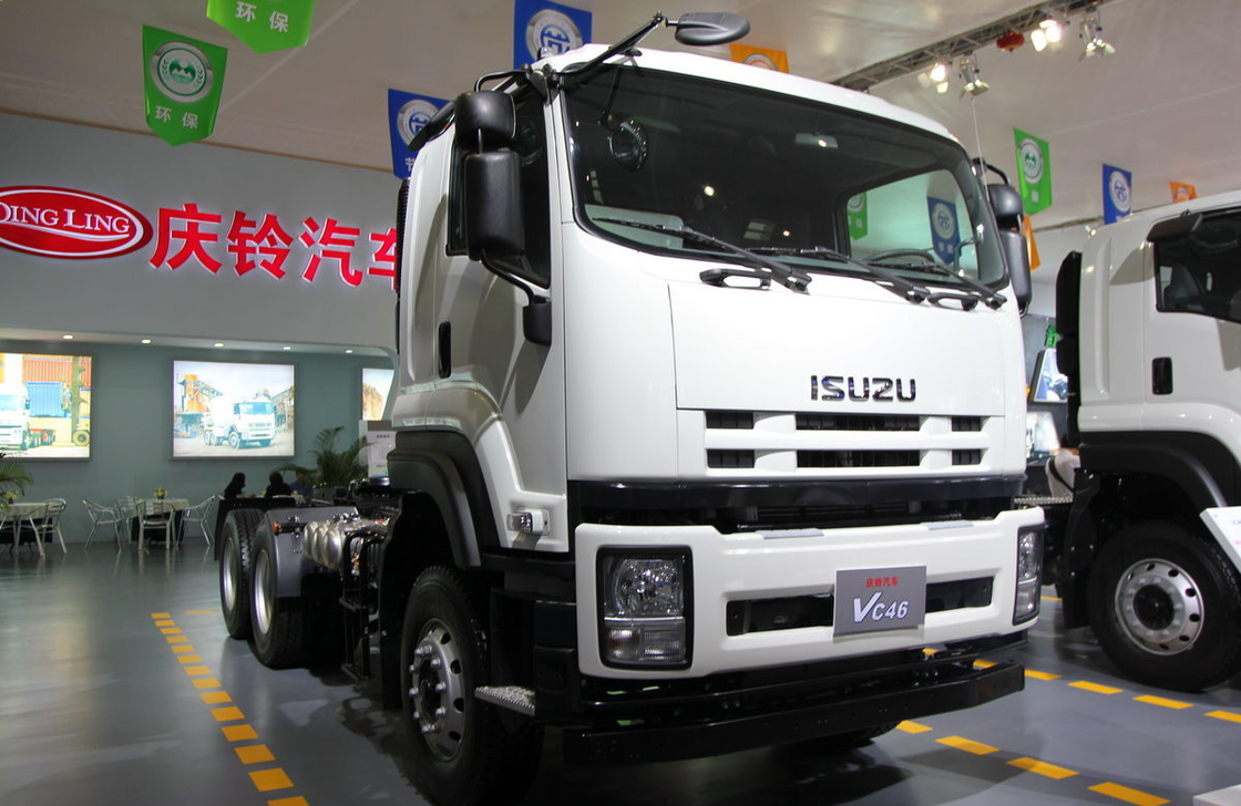 Lkw Traktor Flachdach Kabine ISUZU Pferdekopf Anhänger 6*4 Antrieb 350 PS Euro 4 Emission