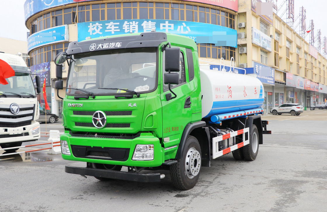 Wasserbehälter Lkw 10000 Liter Einfachachse 4×2 Antrieb Dayun Sprinkler Yuchai Motor