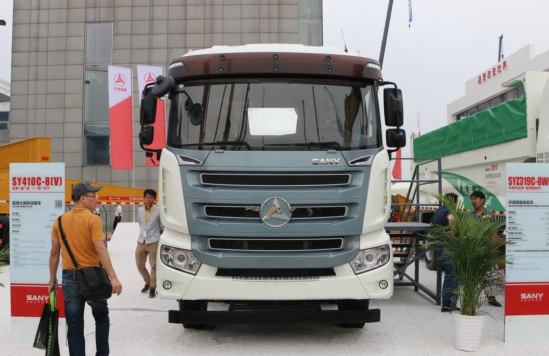 Betonfahrzeuge zum Verkauf Sany Mixer Truck 8m3 Tanker Kapazität 313 PS Motor Schnelle Übertragung