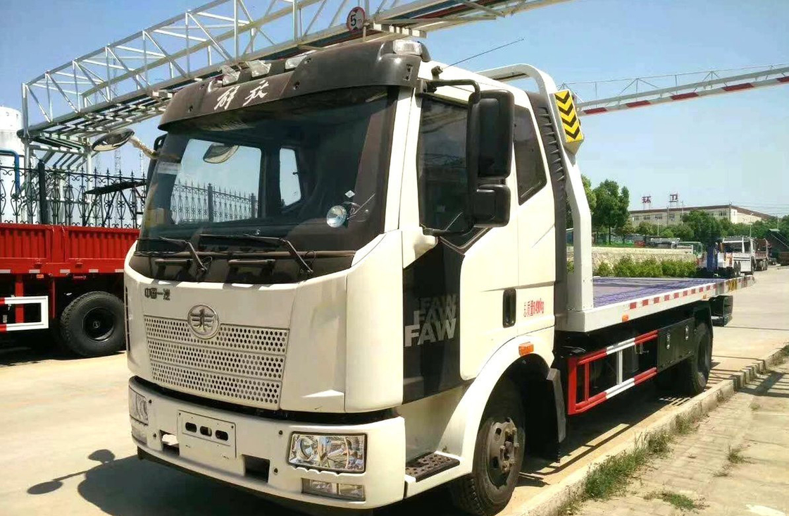 Wrecker Schleppwagenbett FAW J6L Modell Einfachachse 6 Räder 160 PS Belastung 3,5 Tonnen LHD