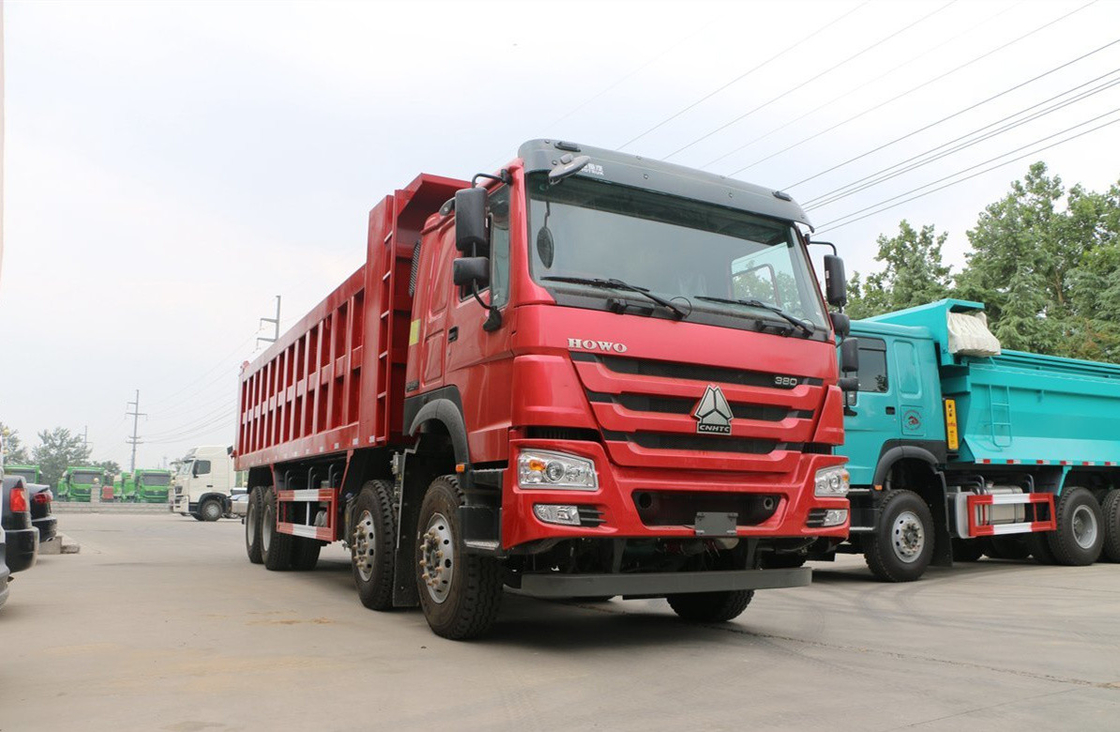 Sino Howo-Dump Truck 76 Flat Cabin 8*4 Tipper Truck 30-50 Tonnen Belastung 12 Reifen LHD&RHD