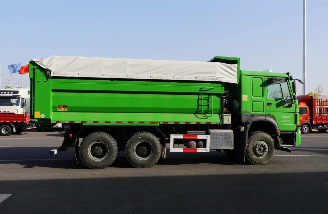 Sino Truck Moteur 400 Weichai Motor 6×4 Howo Dumper Truck Leaf Spring 10 Räder Straßentransport