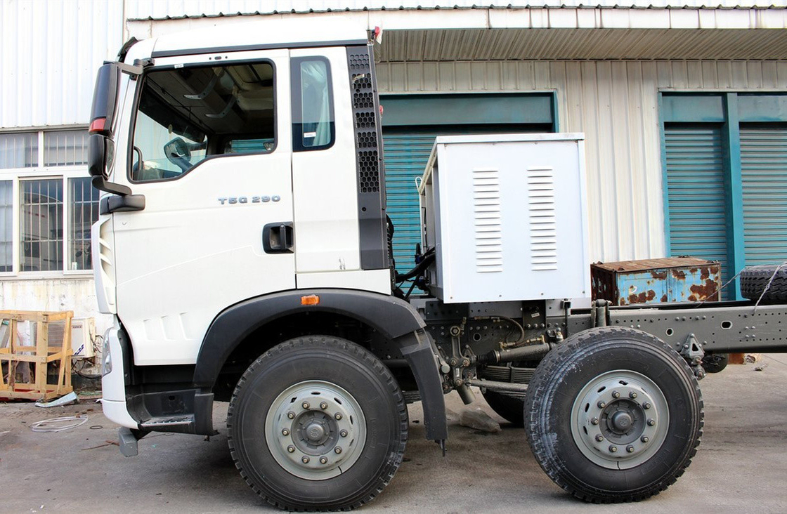 Sino Tipper Truck Howo Dumper Chassis 8×4 Einzelkabine 2 Sitzplätze LNG 290 PS 9,2 Meter lang
