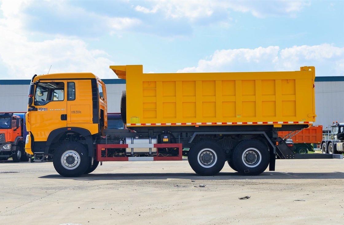 Gebraucht 10 Reifen Kipper Truck 6,3 Meter Box 400 PS Howo TX7 Vorderheben 12-Gang-Handwerk