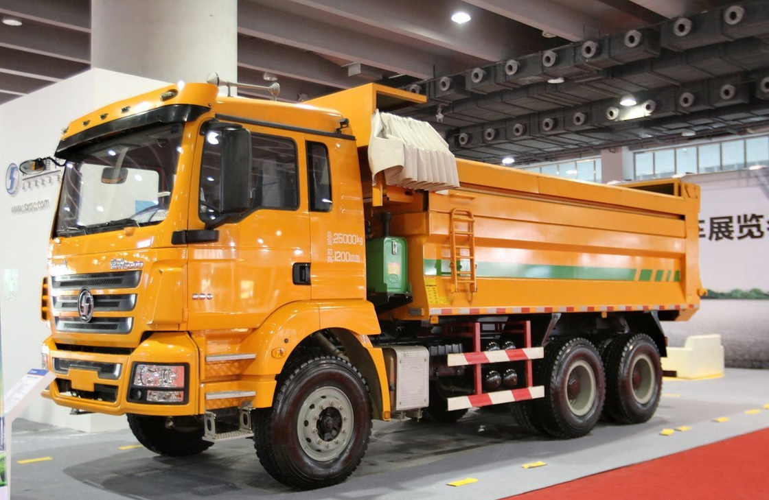 China-Dump Truck zum Verkauf U-Type Box Shacman Tipper Weichai 290 PS Motor Ein-und-ein-halb Cab
