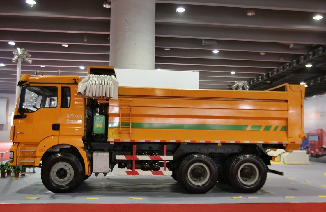 China-Dump Truck zum Verkauf U-Type Box Shacman Tipper Weichai 290 PS Motor Ein-und-ein-halb Cab