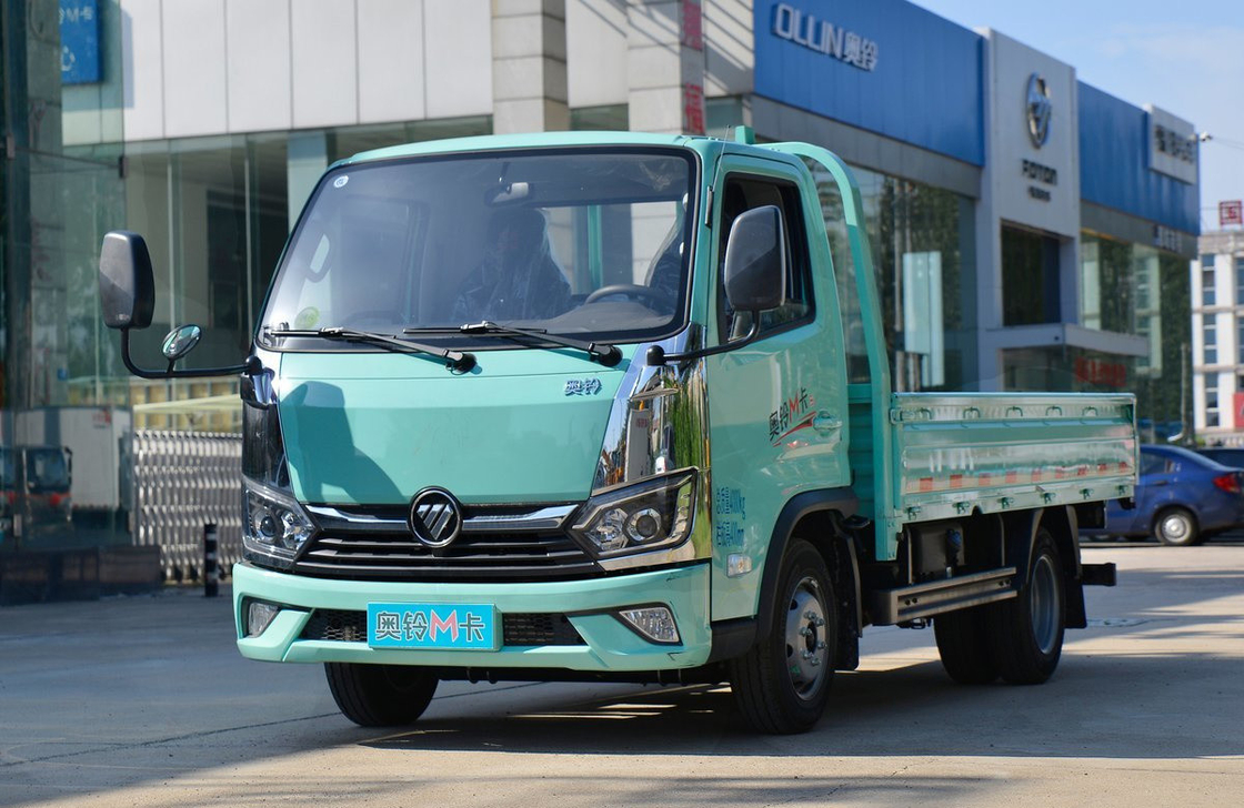 Gebrauchtes LKW Einzelkabine Foton Leichtwagen Flachbett 3,7 Meter lang Doule Hintertriebe
