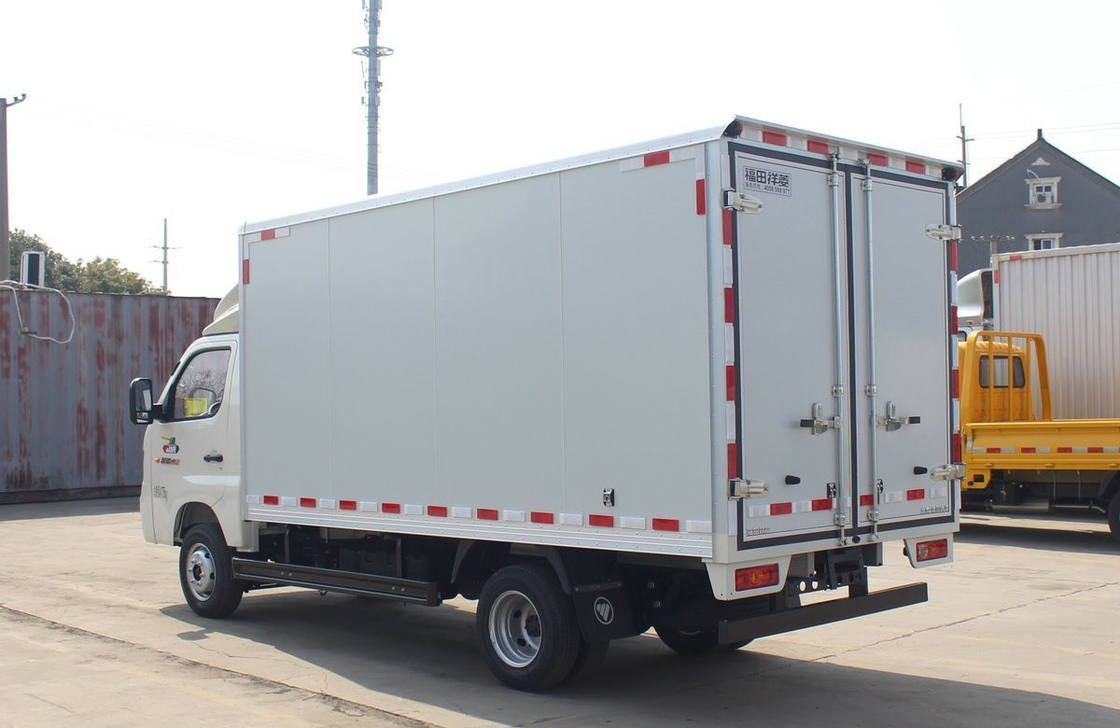 Mini Box Truck 3,7 Meter Van Box mit 2 Türen Einfachkabine mit A/C Benzinmotor 6 Reifen