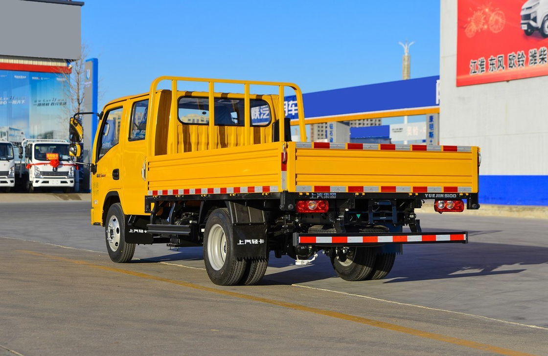 5 Tonnen Box Truck 2 Reihen Kabine 2 + 3 Sitzplätze Flachbett Box mit 3,2 Metern Yunei Motor 116 PS