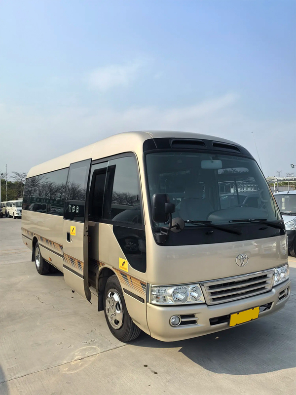 Toyota Coaster 20-Sitzer Elektro-Chinese-Tür China IV Champagner Gold mittelgroßer Geschäftsbus