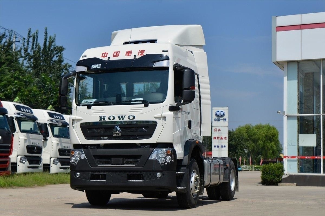 HOWO Traktor-LKW Nationaler VI-Emissionsstandard Einfachachse 350 PS Diesel mit Deflektor