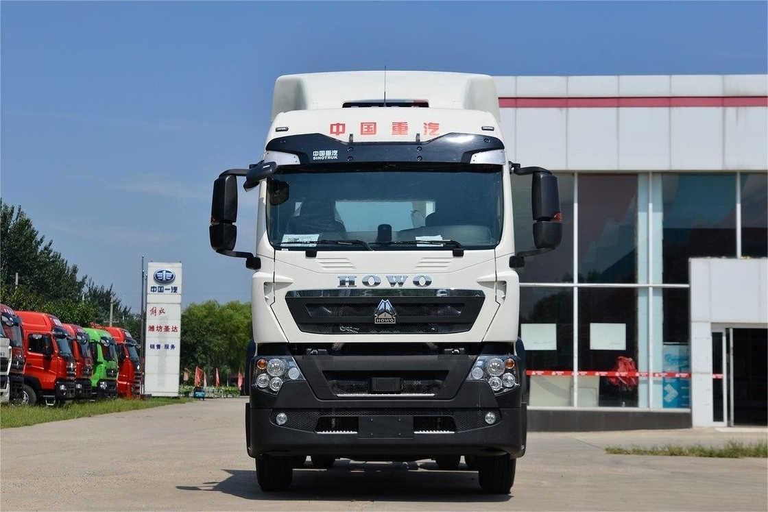 HOWO Traktor-LKW Nationaler VI-Emissionsstandard Einfachachse 350 PS Diesel mit Deflektor