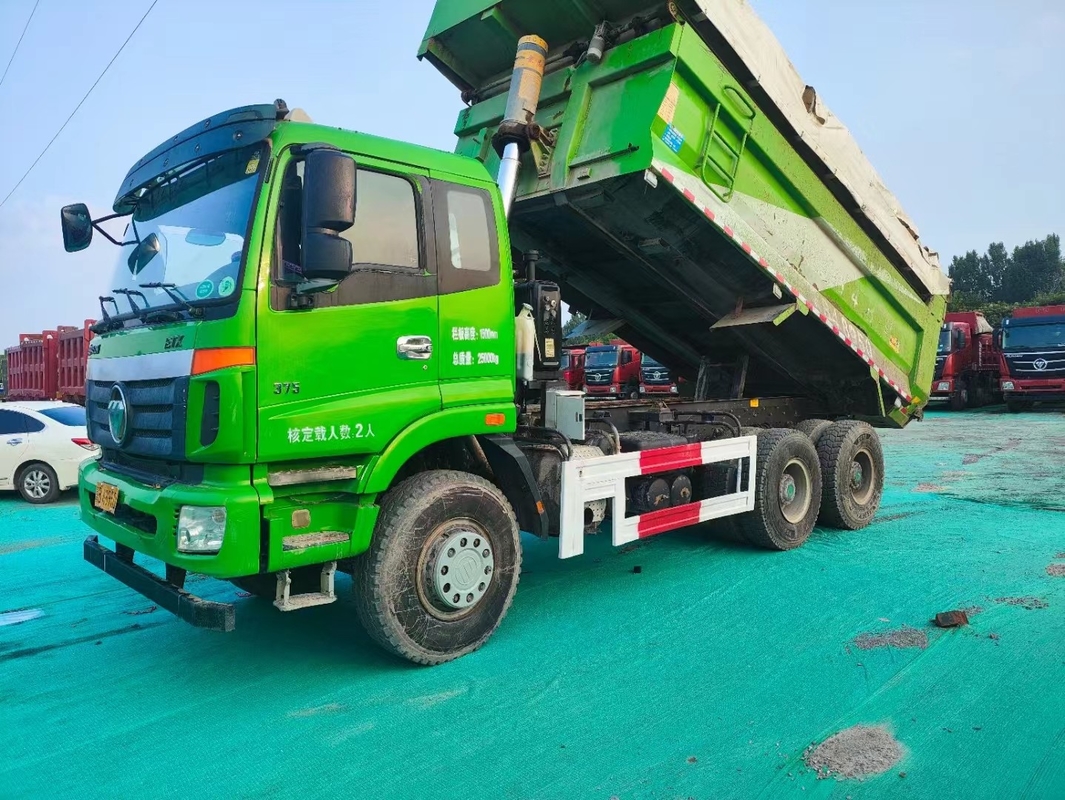 6*4 Dump Truck Gebraucht Foton ETX Tipper 2018 Jahr Weichai 375hp Mit U-Typ Eimer