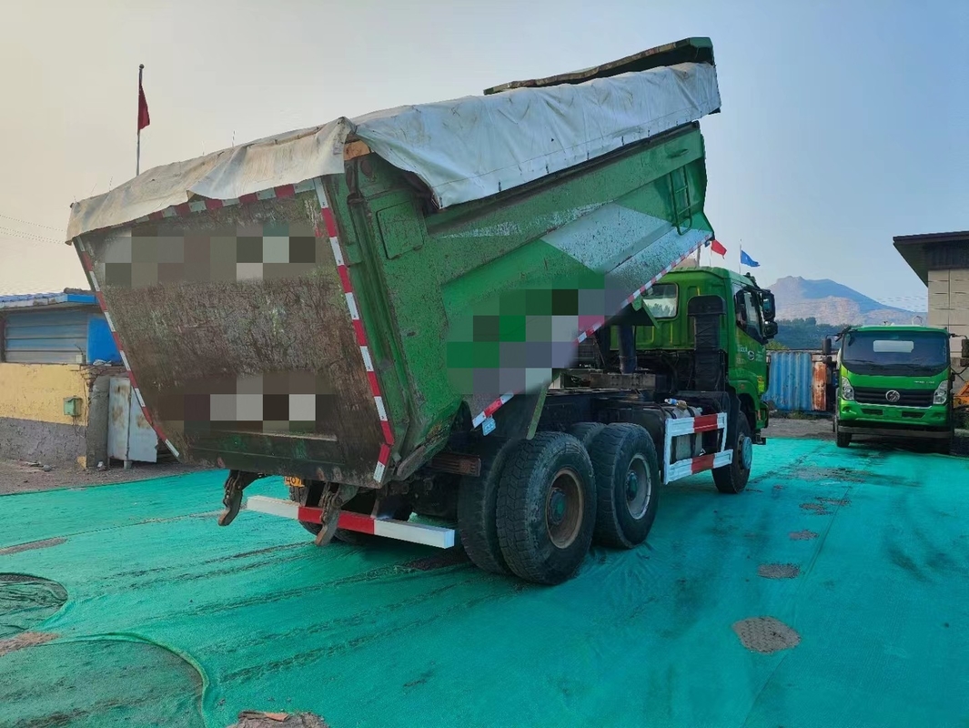 6*4 Dump Truck Gebraucht Foton ETX Tipper 2018 Jahr Weichai 375hp Mit U-Typ Eimer