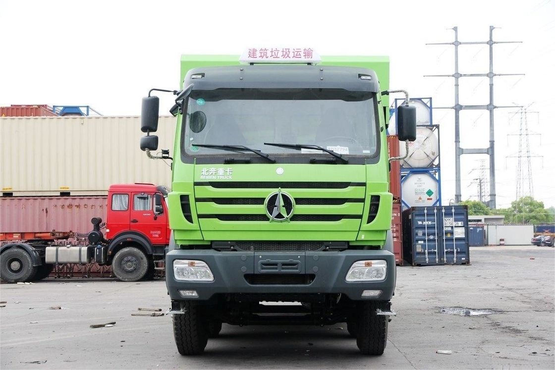 Beiben Schwerer Müllwagen 336 PS 8X4 6,4 m Neue umweltfreundliche Tarpaulin-Oberdecke