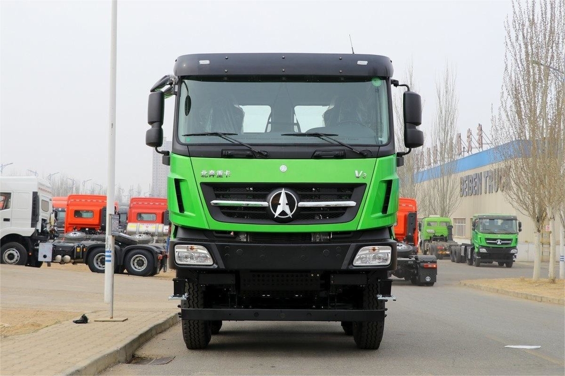 430 PS 8X4 6,5 m Luftsack Stoßdämpfer Sitz U-förmiger Laderaum Beiben Dump Truck Chassis