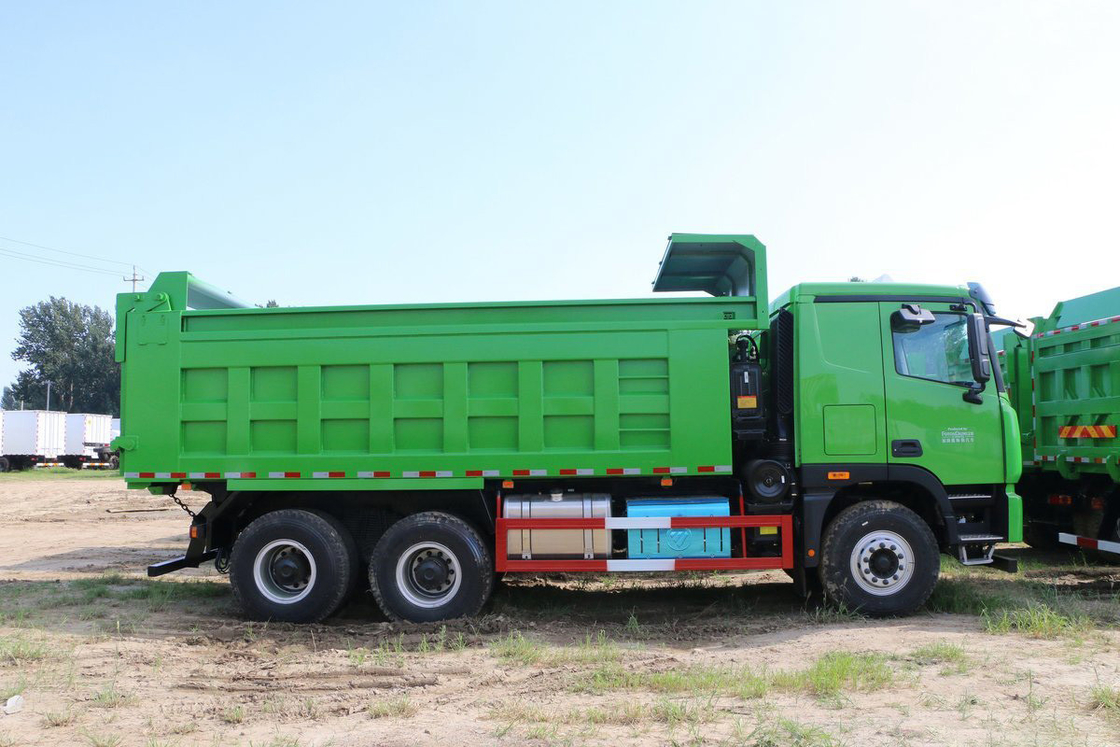 Foton Auman GTL 9 Serie Schwerlastwagen 400 PS 6X4 5,6 m U-förmige Ladekiste Top Cover Dump Truck