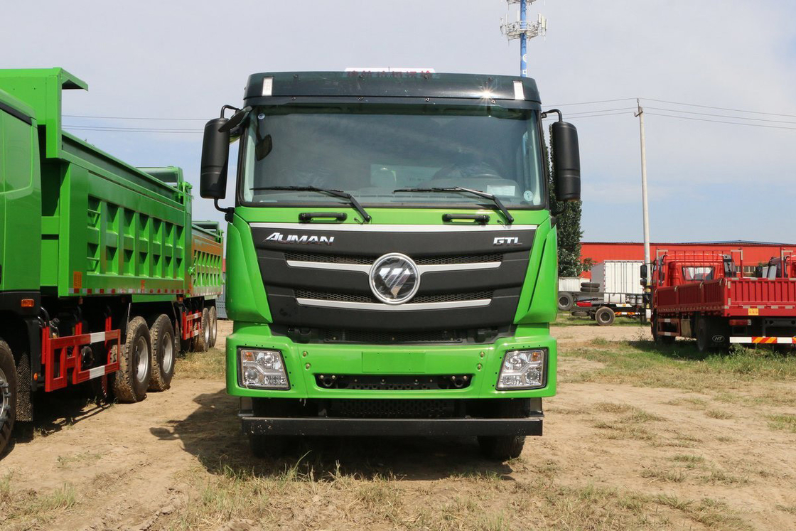 Foton Auman GTL 9 Serie Schwerlastwagen 400 PS 6X4 5,6 m U-förmige Ladekiste Top Cover Dump Truck