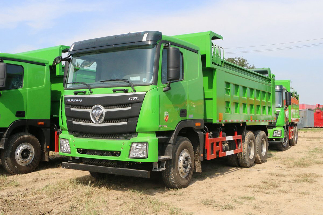 Foton Auman GTL 9 Serie Schwerlastwagen 400 PS 6X4 5,6 m U-förmige Ladekiste Top Cover Dump Truck