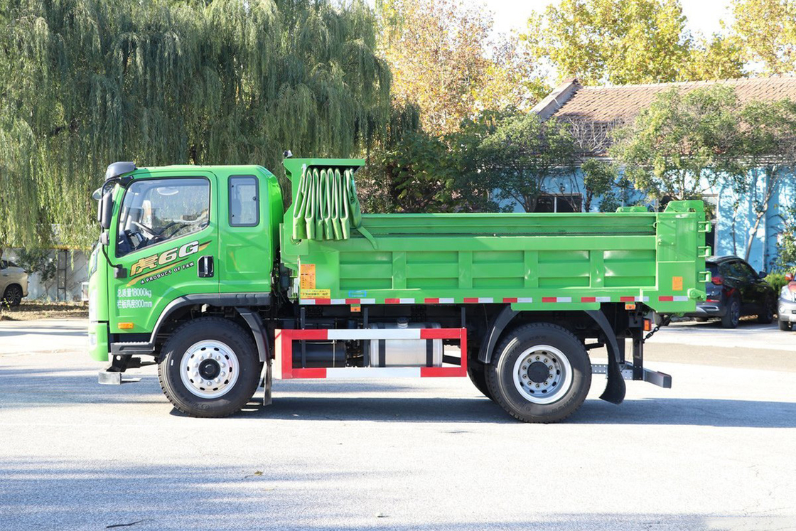 Qingdao Jiefang Dump Truck Tiger 6G 200 PS 10-Gang Diesel Ein-Reihe und eine halbe Kabine 4X2 4m