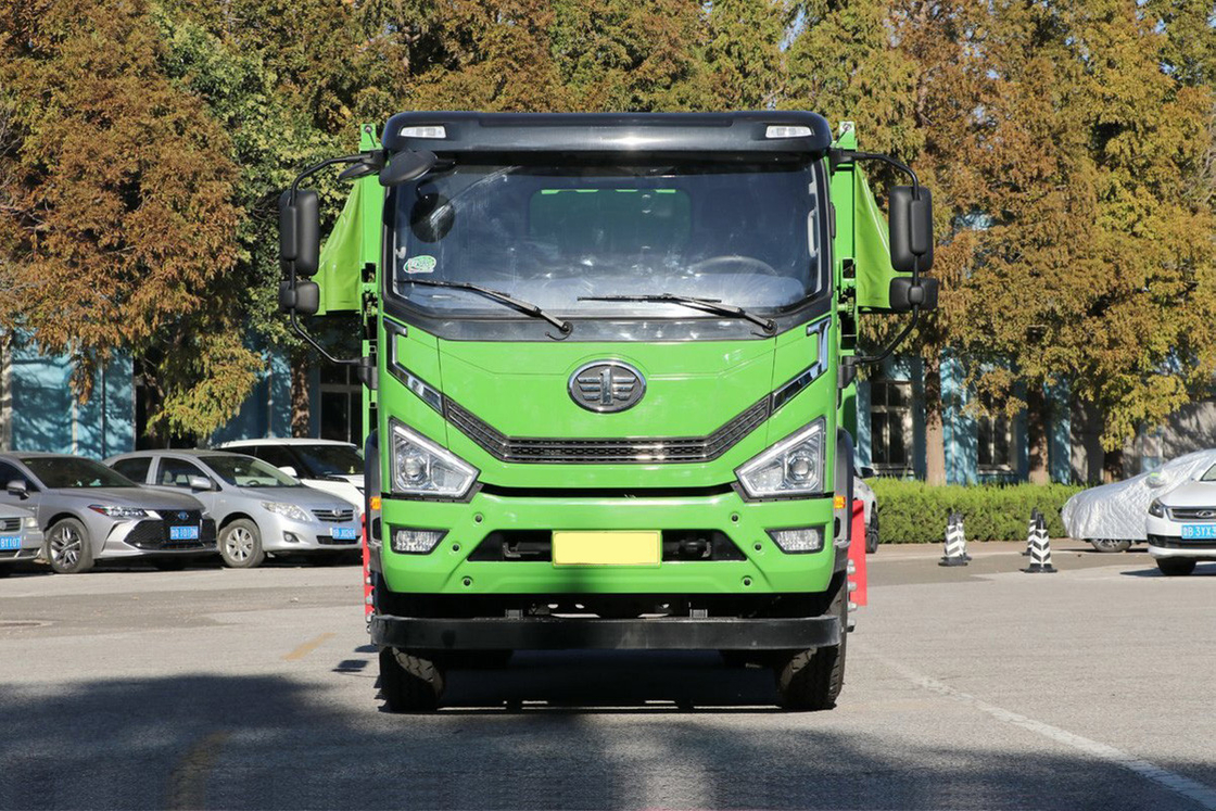 Qingdao Jiefang Dump Truck Tiger 6G 200 PS 10-Gang Diesel Ein-Reihe und eine halbe Kabine 4X2 4m