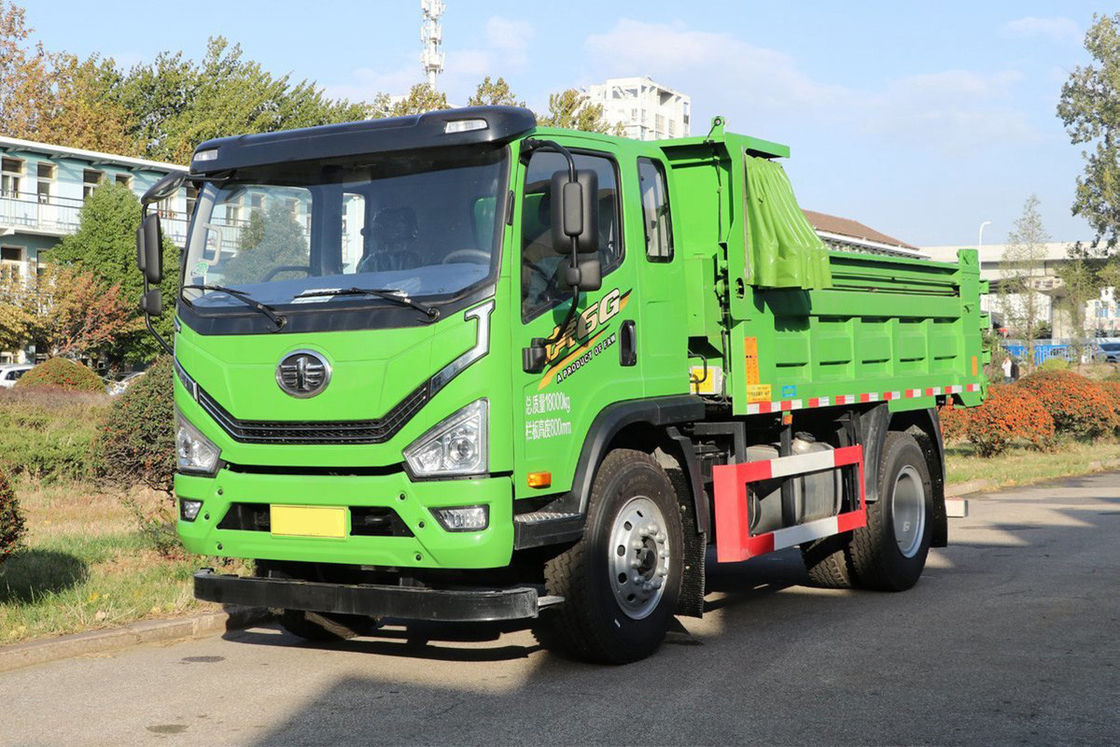 Qingdao Jiefang Dump Truck Tiger 6G 200 PS 10-Gang Diesel Ein-Reihe und eine halbe Kabine 4X2 4m