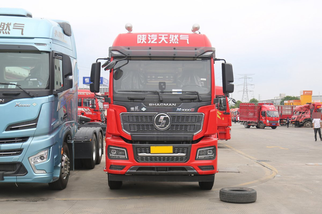 Weichai-Motor 460 PS 6X4 mit hohem Dach CNG-Traktor Shacman Schwerlastwagen