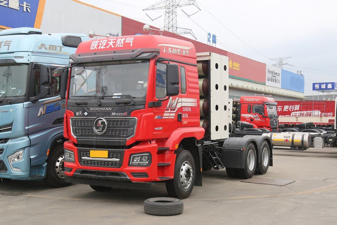 Weichai-Motor 460 PS 6X4 mit hohem Dach CNG-Traktor Shacman Schwerlastwagen