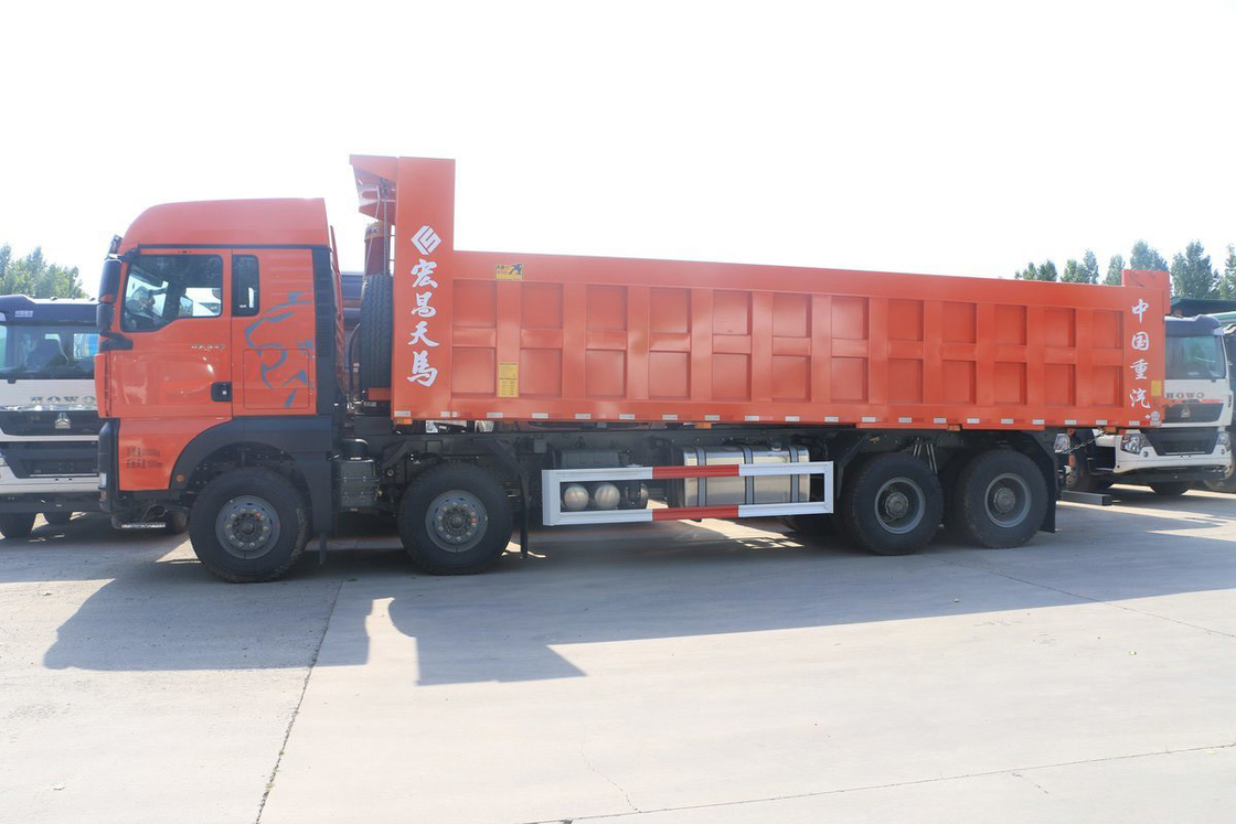 SITRAK G7H Modell gute Klimaanlage 540 PS 8X4 8,4 m Sinotruk Dump Truck Gitter U-Typ Ladungskiste