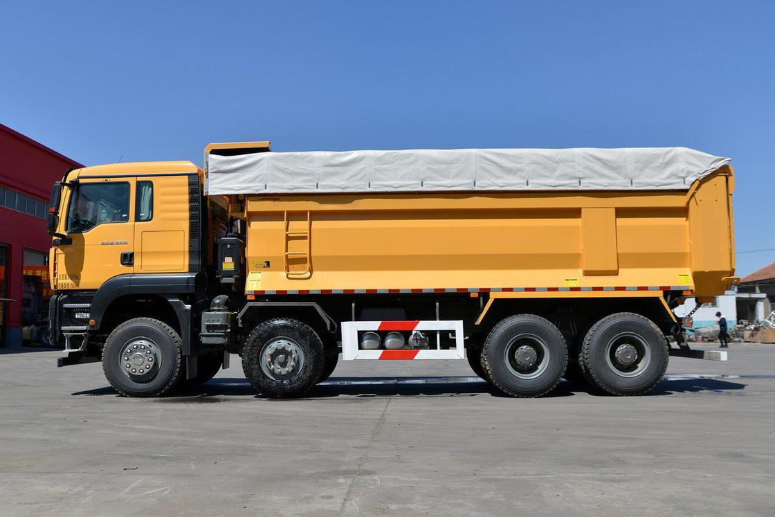SITRAK Traktor Lkw G7W Schwerlastwagen Diesel 400 PS 8X4 6,8 m Gelb Karosserie hinteren Dump Sinotruk