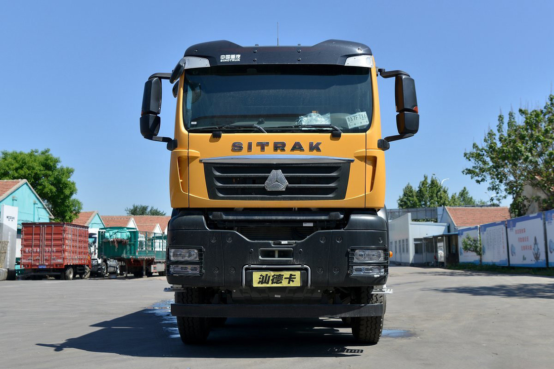 SITRAK Traktor Lkw G7W Schwerlastwagen Diesel 400 PS 8X4 6,8 m Gelb Karosserie hinteren Dump Sinotruk