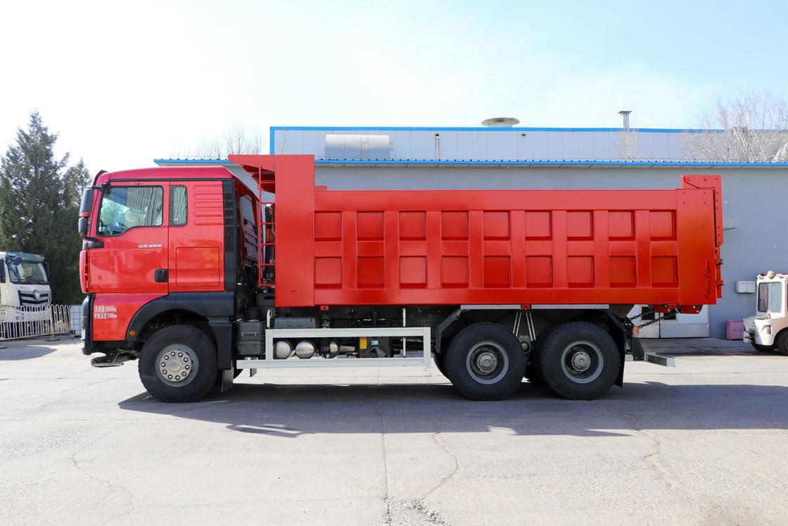SITRAK G7 Müllwagen 12 Geschwindigkeiten 400 PS 6X4 5,8 m U-förmiger Müllcontainer Rotkörper Sinotruk