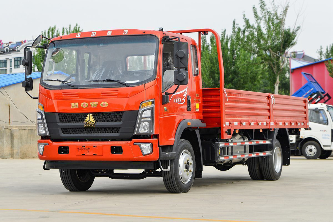 Sinotruk HOWO Lkw Titan-H-Serie Diesel 8-Geschwindigkeit 170 PS 5,2 Meter halbseitige Ladekiste