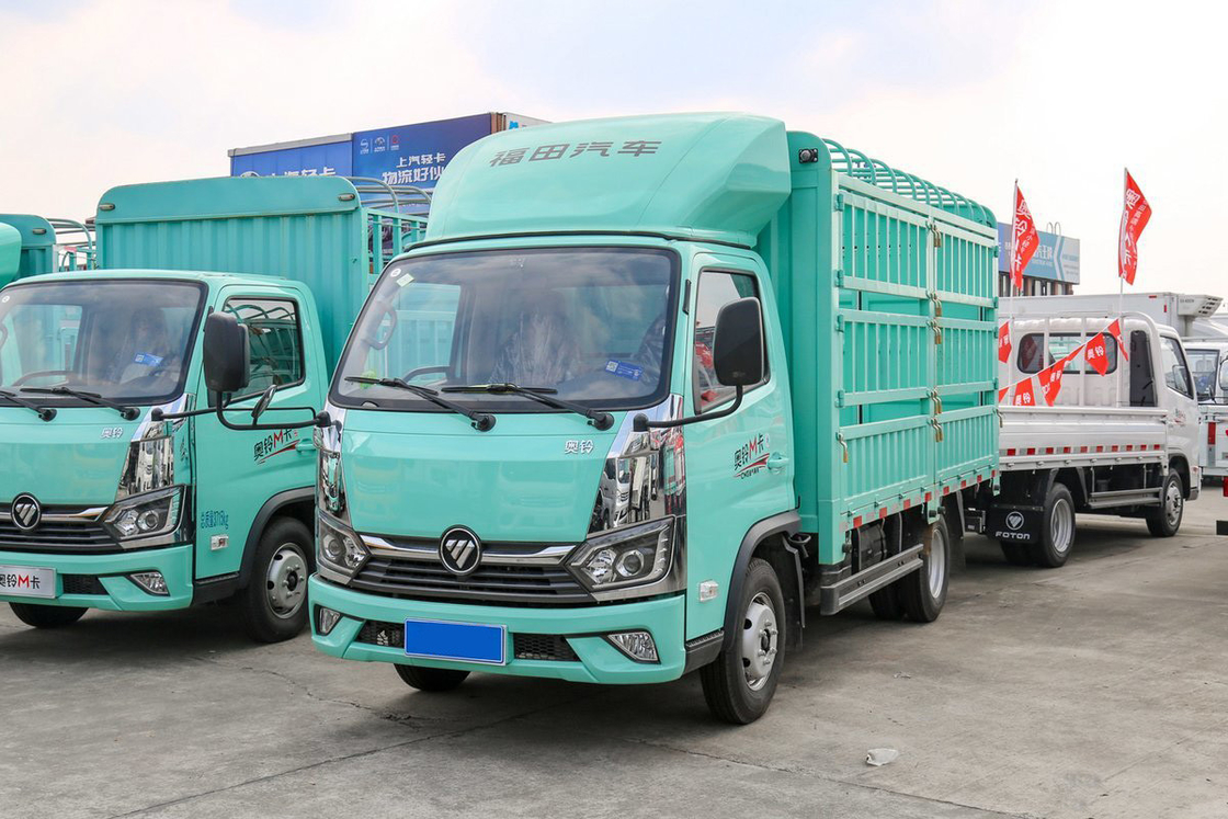 Foton Auman Mini Truck 2.0L 127HP CNG 3.815m hoher Dachdeflector Zaun Lkw Stoßdämpfer