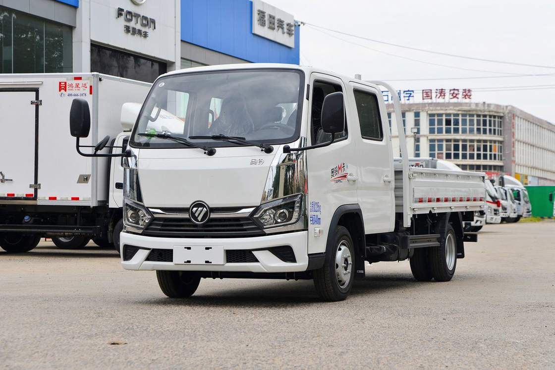 Auman M Modell 2.0L Doppelreihensitze 144 PS Benzin Handbuch 5 Gänge 2,7m Foton Flatbed Mini Truck