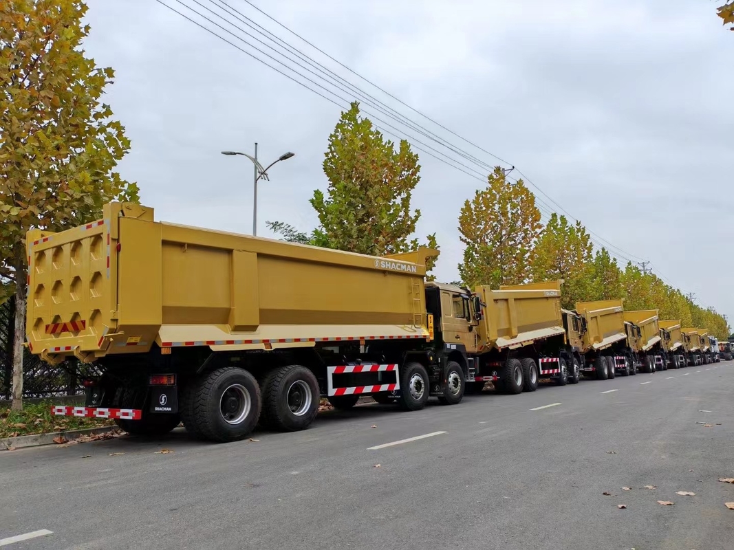 Gebrauchtes Müllwagen zum Verkauf 12 Räder Shacman F3000 Tipper Weichai 400 PS Euro2 Emission