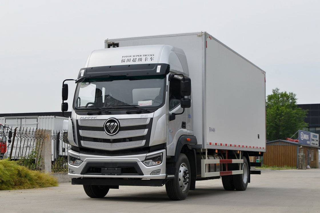 Foton BJ5186 245HP 4X2 Einfachachse 6,6m Doppeltürer Weißfrachtwagen