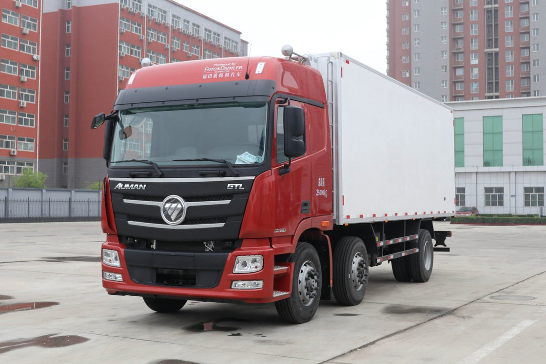 Foton GTL Schwerlastwagen Hochdach-Klimaanlage Halbreihe Sitze 280 PS 6X2 9,45m Auman BJ5259 Kühlfahrzeug