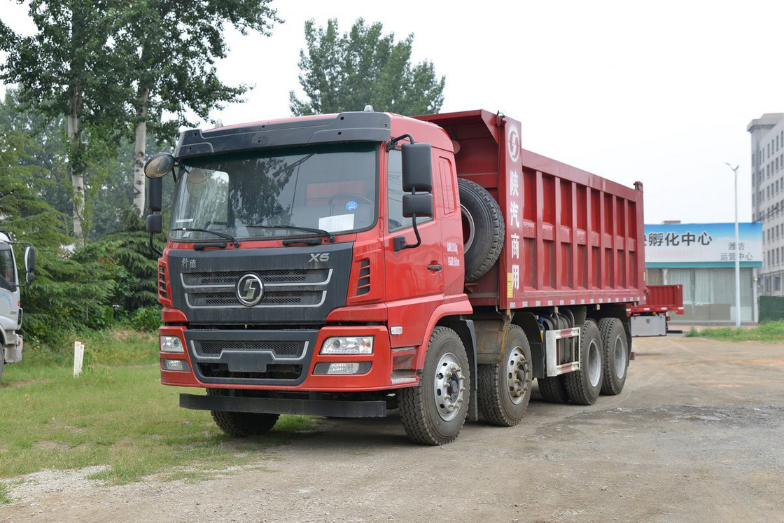 SX3315 Shaanxi Dump Truck Xuande X6 10-Geschwindigkeit 270 PS 8X4 6,8 Meter hinten Flip-Up Dump Truck