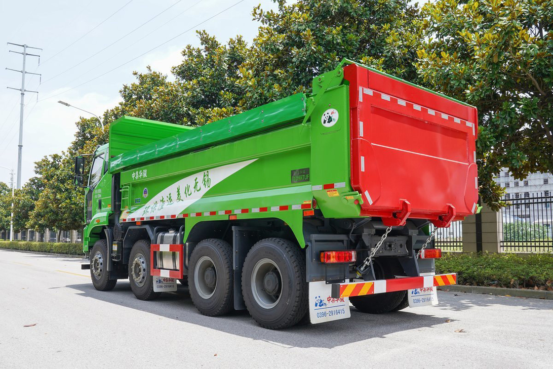 FAW Jiefang Dump Truck J6L Schwerlastwagen Diesel 10 Gang 350 PS 8X4 Airbag Stoßdämpfer Sitz Dumpbox