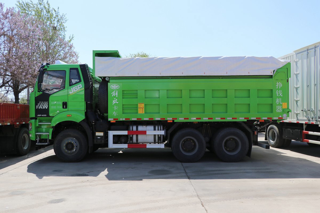 FAW CA3250 Luftsack Stoßdämpfer schwerer LKW 420 PS Flat-Top Kabine 6X4 5,8 m Jiefang Dump Truck
