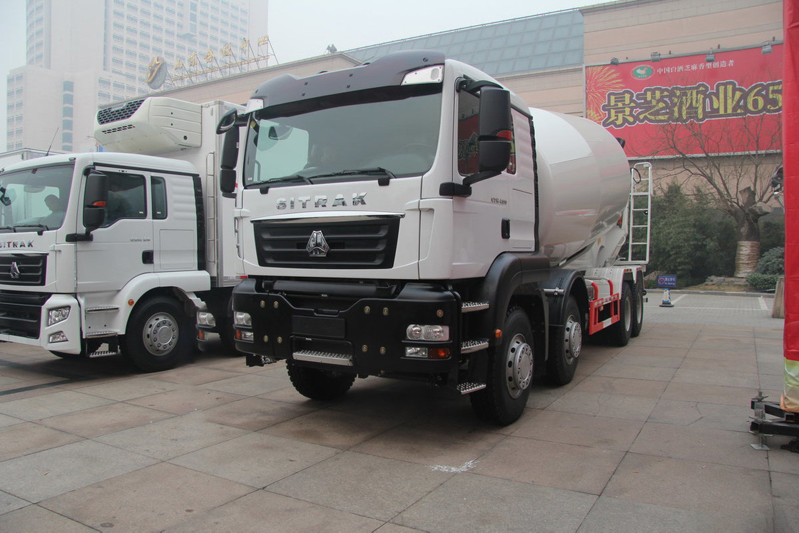 Sinotruk SITRAK C7H Schwerlastwagen Diesel 16-Geschwindigkeiten 400 PS 8X4 6,5 m3 Betonmischwagen