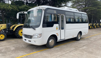 Rechte Steuerung Minibus 21 Sitz China Coaster Bus Euro 3 Dieselmotor 3000cc Kapazität NEW