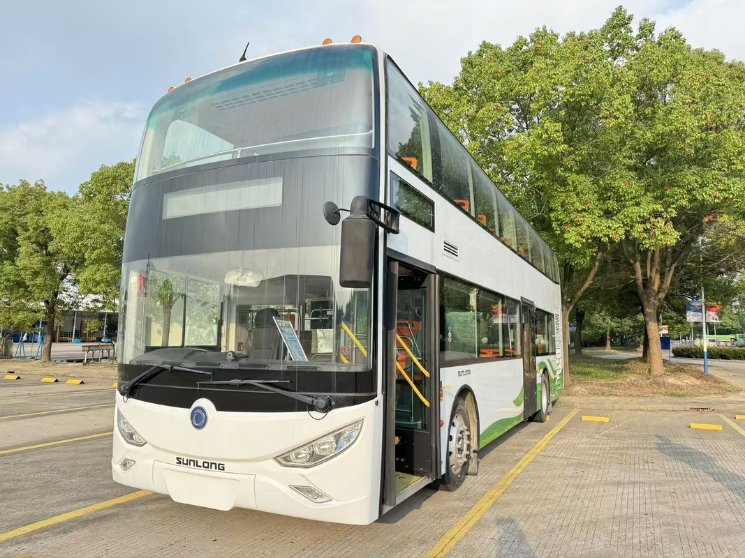 Gebrauchtes Reisebus Luxus 37 Sitzplätze Doppelgeschoss RHD Weichai Motor Diesel Bus Bus Sunlong SLK6126