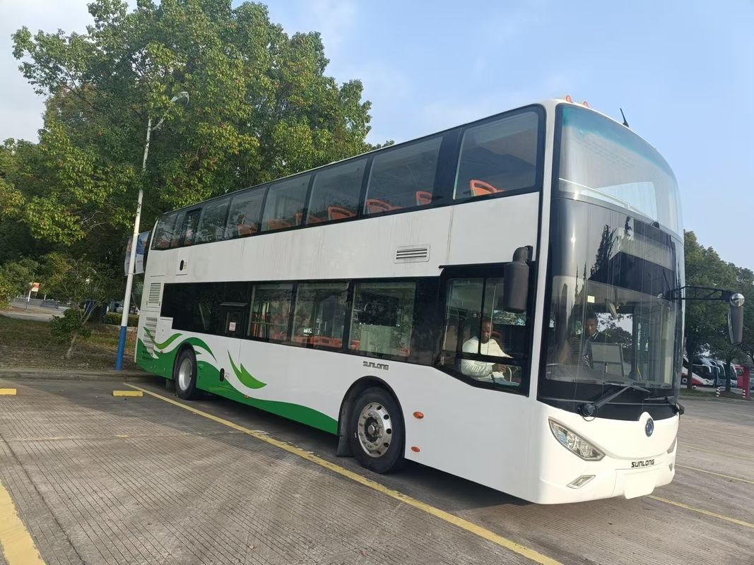 Gebrauchtes Reisebus Luxus 37 Sitzplätze Doppelgeschoss RHD Weichai Motor Diesel Bus Bus Sunlong SLK6126