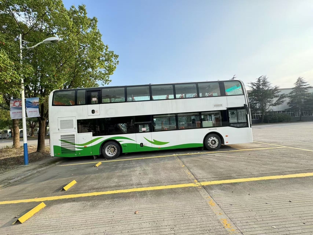 Gebrauchtes Reisebus Luxus 37 Sitzplätze Doppelgeschoss RHD Weichai Motor Diesel Bus Bus Sunlong SLK6126