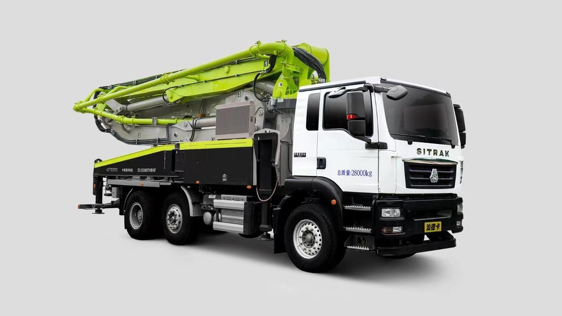 Betonpumpen 37 Meter Zoomlion 6*4 Sinotruk Sitrak Chassis Fünf-Sektion Boom für Flexibilität